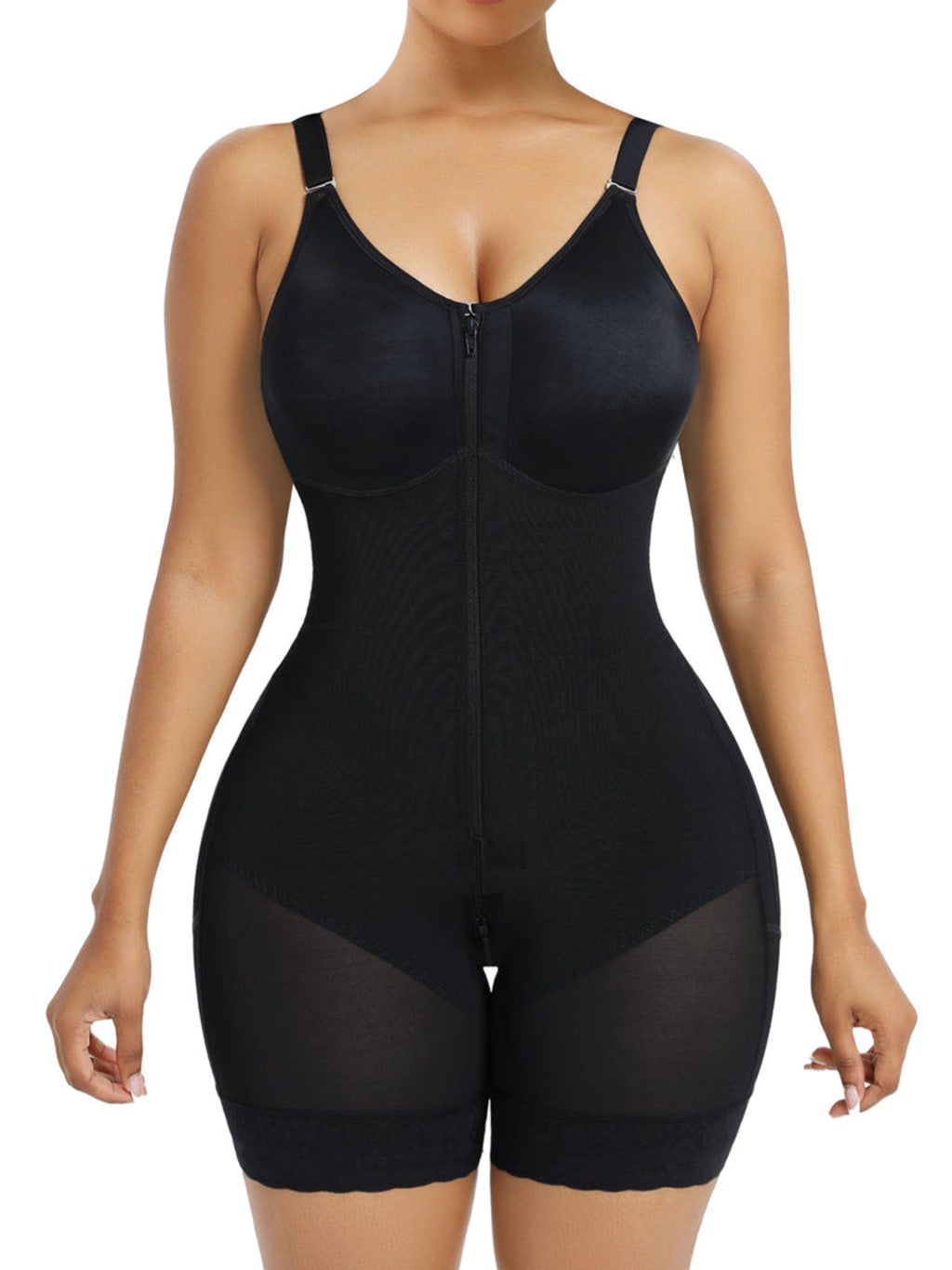 Essentials 4 Life | Fajas Colombianas Postpartum Shapewear for Women Tummy Control Butt Lifter Body Shaper with Zipper Crotch